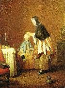 Jean Baptiste Simeon Chardin, morning toilette